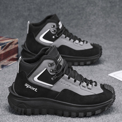 Men's Outdoor Hiking Boots - Waterproof, Non-Slip, Puncture-Proof And Smash-Proof; Correct Arch Support And Wide Toe - Suitable For Daily Wear And Outdoor Adventures