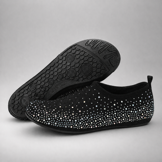 Women’s Mesh Rhinestone Slip On Shoes