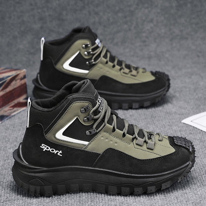 Men's Outdoor Hiking Boots - Waterproof, Non-Slip, Puncture-Proof And Smash-Proof; Correct Arch Support And Wide Toe - Suitable For Daily Wear And Outdoor Adventures