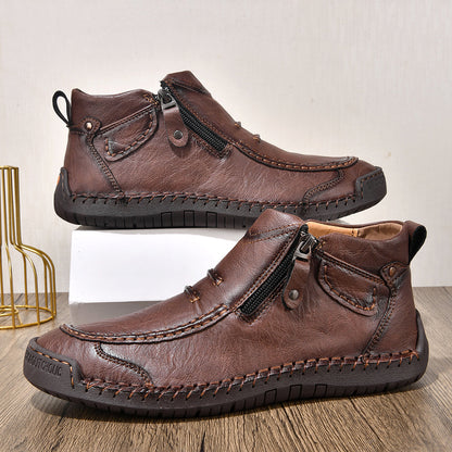⏰ Limited-Time 49% OFF – Comfortable Flat-Soled Handmade Leather Casual Shoes