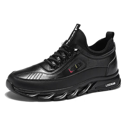 Men's Casual Fashion Orthopedic Hiking Shoes – Anti-Puncture, Anti-Collision, Non-Slip Arch Support Leather Outdoor Sports Shoes for All-Terrain Performance
