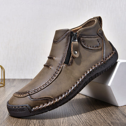 ⏰ Limited-Time 49% OFF – Comfortable Flat-Soled Handmade Leather Casual Shoes