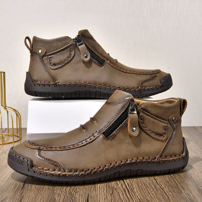 ⏰ Limited-Time 49% OFF – Comfortable Flat-Soled Handmade Leather Casual Shoes