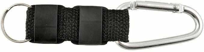 Black Carabiner Key Chain Compass Thermometer Metal Camping Outdoor Gadgets Hiking Survival to Multifunctional Mountaineering Sports Outdoor Recreation Accessories