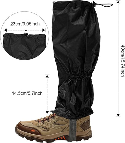 Hiking Gaiters, 1 Pair, Waterproof Outdoor Walking Gaiters, Hiking/Walking/Cycling Accessories, Gaitors for Men and Women, Outdoor Hiking Clothing