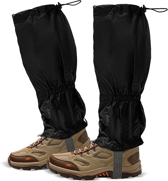 Hiking Gaiters, 1 Pair, Waterproof Outdoor Walking Gaiters, Hiking/Walking/Cycling Accessories, Gaitors for Men and Women, Outdoor Hiking Clothing