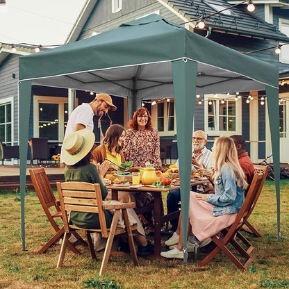 Pop Up Gazebo 3x3m Heavy Duty Outdoor Canopy Tent, Waterproof & UV Protection Folding Shelter, Portable Shade Tent for Backyard, Garden, Beach, Camping, Party & Events